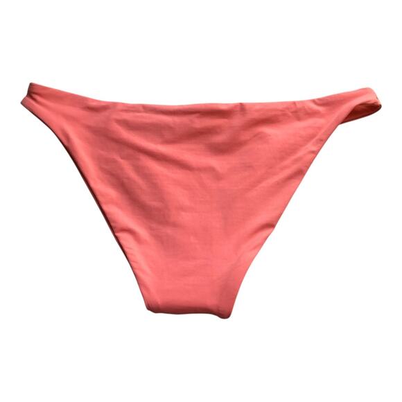 L Space Camacho Women's Bikini Swimsuit Bottom Coral Pink Stretch Medium/Large - Picture 3 of 6
